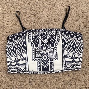 Aztec crop top